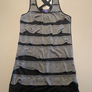 Chic Black and Grey Tank Top